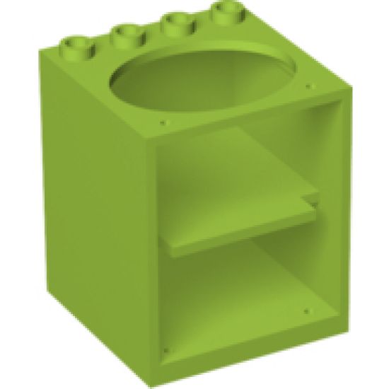 Container Cupboard 4 x 4 x 4 with Elliptical Hole for Sink