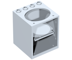 Container Cupboard 4 x 4 x 4 with Elliptical Hole for Sink