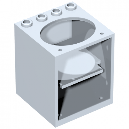 Container Cupboard 4 x 4 x 4 with Elliptical Hole for Sink