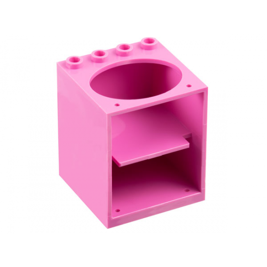 Container Cupboard 4 x 4 x 4 with Elliptical Hole for Sink