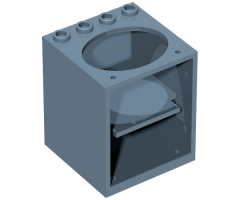 Container Cupboard 4 x 4 x 4 with Elliptical Hole for Sink