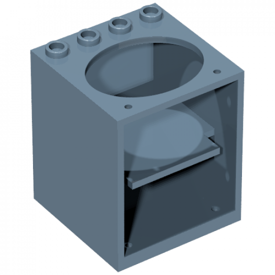 Container Cupboard 4 x 4 x 4 with Elliptical Hole for Sink