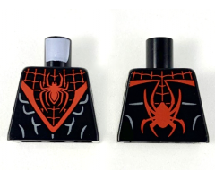 Torso Large Red 'V' with Webbing and Spider Pattern