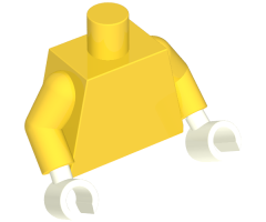 Torso Plain / Yellow Arms / White Hands