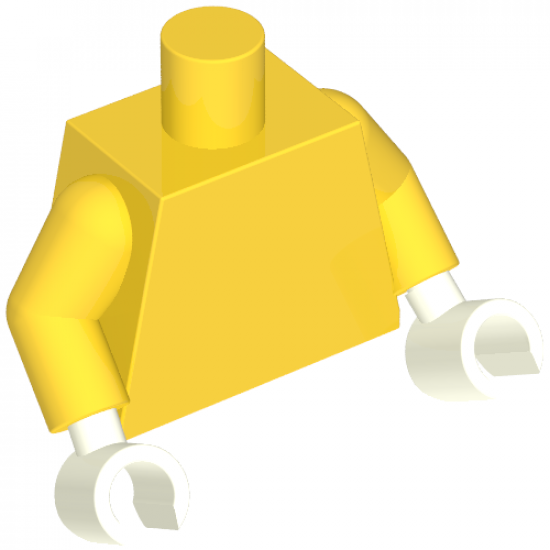 Torso Plain / Yellow Arms / White Hands