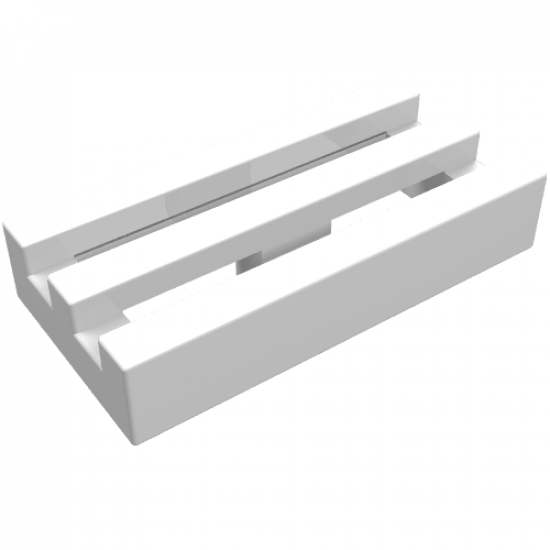 Tile, Modified 1 x 2 Grille without Bottom Groove / Lip
