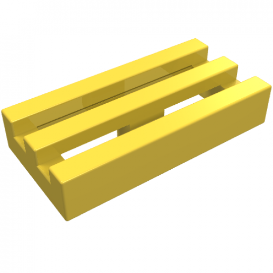 Tile, Modified 1 x 2 Grille without Bottom Groove / Lip