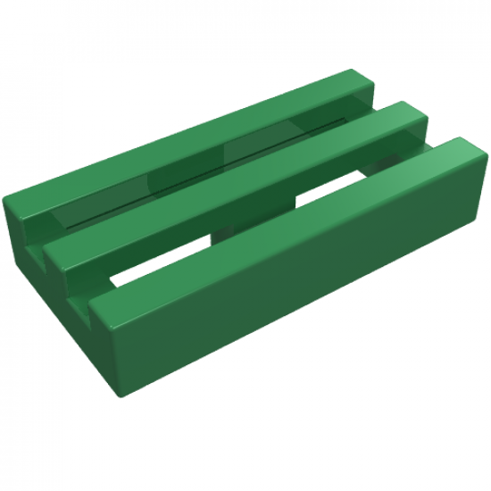 Tile, Modified 1 x 2 Grille without Bottom Groove / Lip