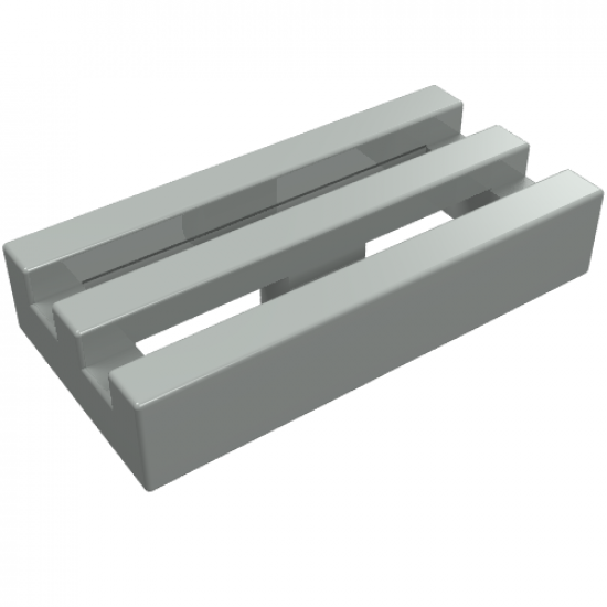Tile, Modified 1 x 2 Grille without Bottom Groove / Lip