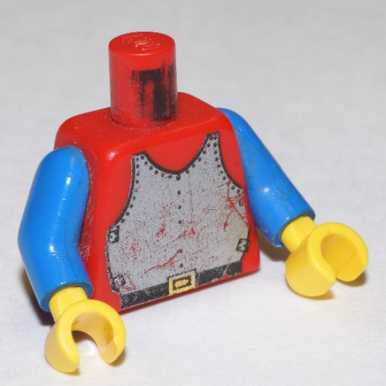 Torso Castle Breastplate Pattern / Blue Arms / Yellow Hands