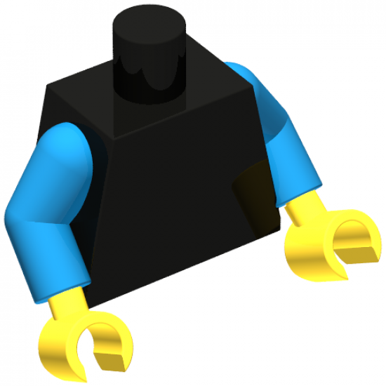 Torso Plain / Blue Arms / Yellow Hands