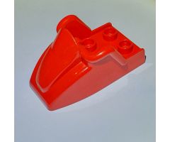 Duplo, Vehicle Snowmobile Body with 'POLICE' and Logo Pattern