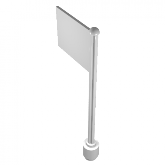 Flag on Flagpole, Straight with Coast Guard Pattern