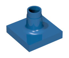 Duplo Support Sign Post Short - Thin Base
