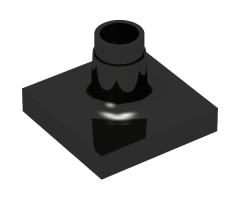 Duplo Support Sign Post Short - Thin Base