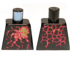Torso Ninjago Red Energy Pattern (NRG Cole)