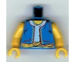 Torso Adventurers Orient Vest, Light Blue Shirt, Yellow Rope Belt Pattern / Yellow Arms / Yellow Hands