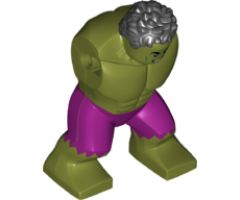 Body Giant, Hulk with Messy Hair and Magenta Pants Pattern