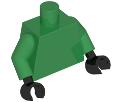 Torso Plain / Green Arms / Black Hands