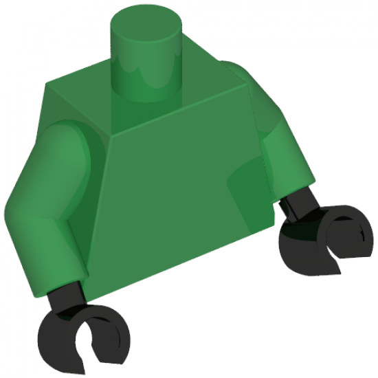 Torso Plain / Green Arms / Black Hands
