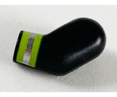 Arm, Left with Lime and Silver Reflective Stripes Pattern