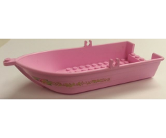 Boat 18 x 8 x 2 1/3 with Oarlocks with 'Bella', Vines and Leaves Pattern on Both Sides (Stickers) - Set 7582