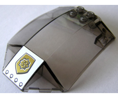 Windscreen 8 x 6 x 2 Curved with World City Gold Police Badge Pattern (Sticker) - Set 7031