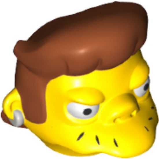 Minifigure, Head, Modified Simpsons Snake Pattern