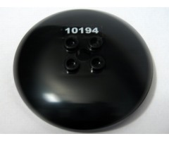 Dish 6 x 6 Inverted (Radar) - Hollow Studs with White '10194' Pattern (Sticker) - Set 10194