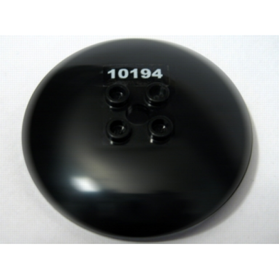 Dish 6 x 6 Inverted (Radar) - Hollow Studs with White '10194' Pattern (Sticker) - Set 10194
