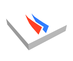 Tile 2 x 2 with Red and Blue Windsurfer Triangles Pattern