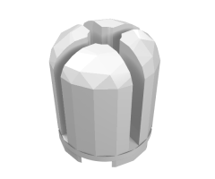 Brick, Round 2 x 2 x 2 Dome Top with Cross Cut Slots