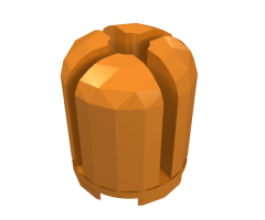 Brick, Round 2 x 2 x 2 Dome Top with Cross Cut Slots