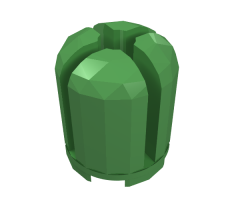 Brick, Round 2 x 2 x 2 Dome Top with Cross Cut Slots