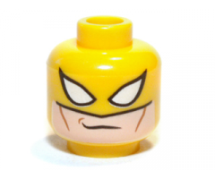 Minifigure, Head Male Mask with Iron Fist Pattern - Blocked Open Stud