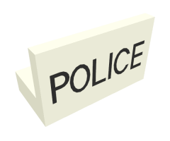 Panel 1 x 2 x 1 with 'POLICE' Pattern