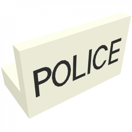 Panel 1 x 2 x 1 with 'POLICE' Pattern