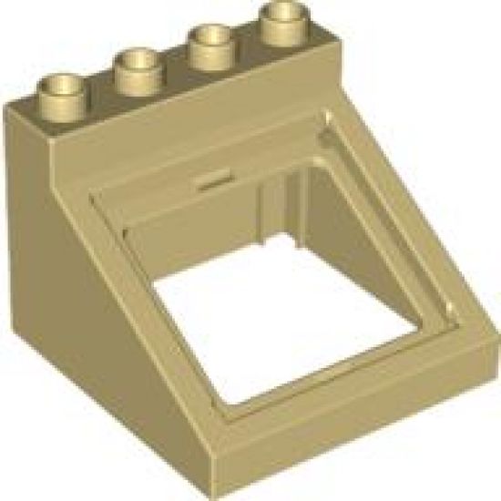 Duplo, Furniture Cabinet Top 4 x 4 x 2 1/2 Sloped with Opening