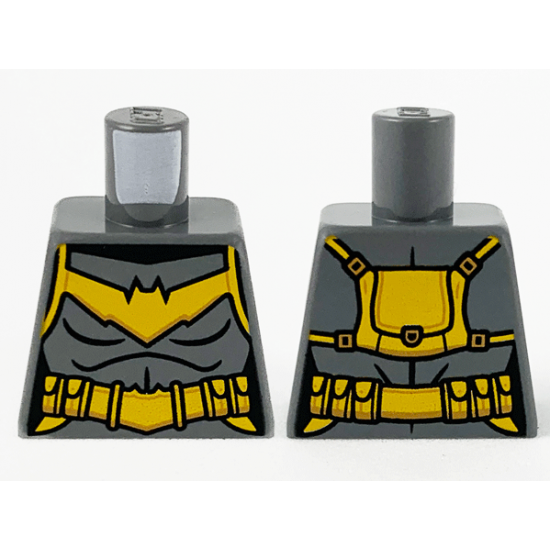 Torso Female Armor, Bright Light Orange Bat, Utility Belt and Backpack Pattern
