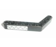 Technic, Liftarm 1 x 9 Bent (6 - 4) Thick with Checkered Plate Pattern (Sticker) - Set 8273