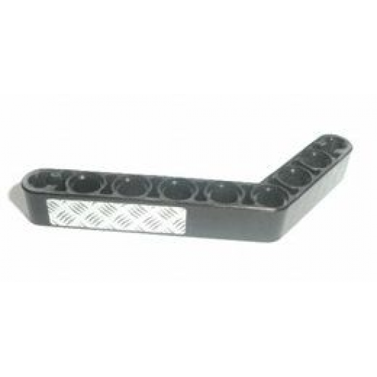 Technic, Liftarm 1 x 9 Bent (6 - 4) Thick with Checkered Plate Pattern (Sticker) - Set 8273