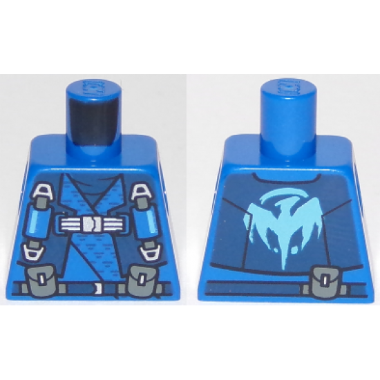 Torso Ninjago Robe with Straps and Pouches, Dragon Logo on Back Pattern