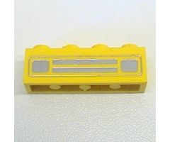 Brick 1 x 4 with Car Grille Chrome Pattern (Undetermined Type)