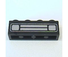 Brick 1 x 4 with Car Grille Chrome Pattern (Undetermined Type)
