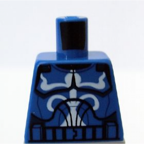 Torso SW Armor Clone Trooper with White Senate Commando Captain Markings Pattern