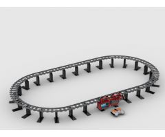 Lego Suspended Train (with Plastic Tracks in RC Train Version)