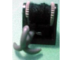 String Reel / Winch 2 x 2 Complete with String and Dark Bluish Gray Grappling Hook