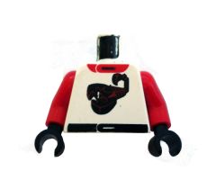 Torso Racers Race Scorpion Red Pattern / Red Arms / Black Hands