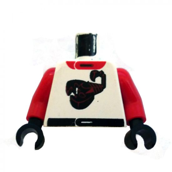 Torso Racers Race Scorpion Red Pattern / Red Arms / Black Hands