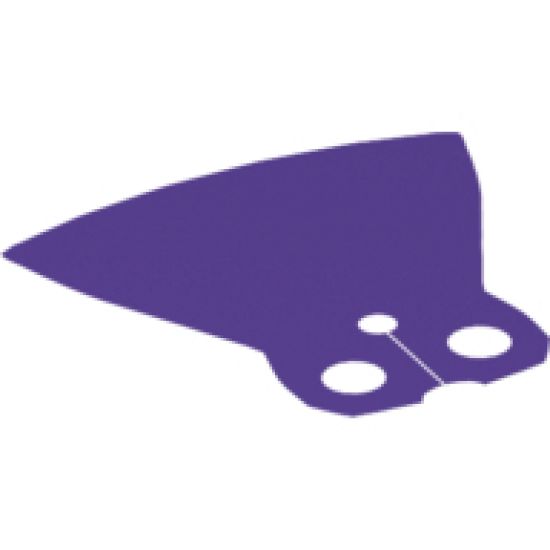 Minifigure, Body Wear Cape Cloth, Extended with Round Bottom and 2 Top Holes